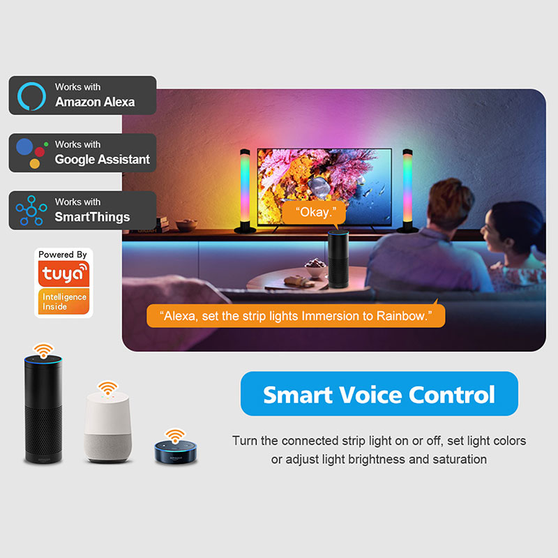 Color Chasing USB LED Desk Light Bar For TV Computer Ambient Light Color Chasing USB LED Desk Light Bar For TV Computer Ambient Light